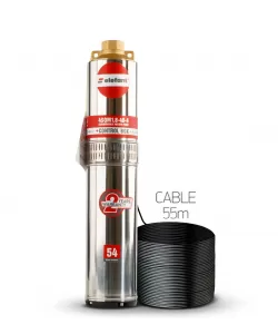 Pompa submersibila multietajata ELEFANT 4SQM1.8-40-6, 720 W, 6 turbine, 3.6 m³/h, bobinaj cupru, Cablu 55M Pompa submersibila multietajata ELEFANT 4SQM1.8-40-6, 720 W, 6 turbine, 3.6 m³/h, bobinaj cupru, Cablu 55M