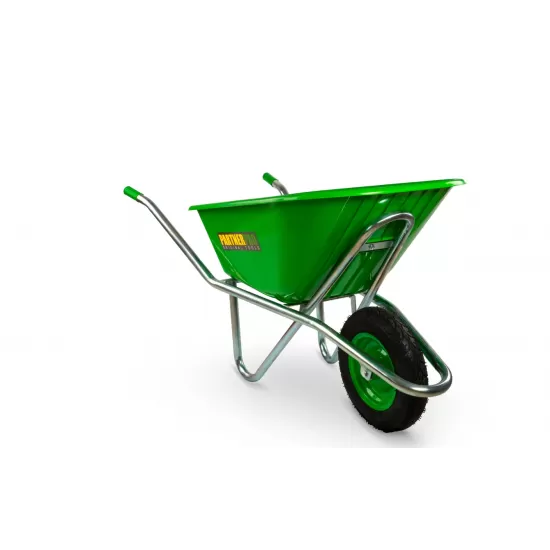 Roaba cuva din plastic 100L PARTNER PRO Cadru Galvanizat Roaba cuva din plastic 100L PARTNER PRO Cadru Galvanizat