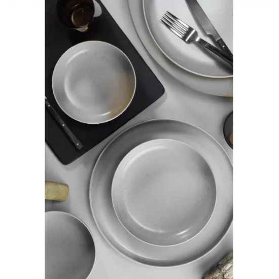 Serviciu de masa Kutahya Porselen Moderna Matte 18 piese pentru 6 persoane din Portelan Gri Serviciu de masa Kutahya Porselen Moderna Matte 18 piese pentru 6 persoane din Portelan Gri