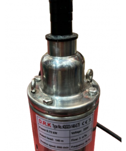 Pompa Submersibila Inox DRK, Model 4QGD2-140-0.75, 20M Cablu,