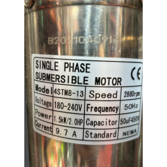 Pompa Submersibila cu Turbina DRK, Model 4SDM8-13, 1.5 kW/ 2HP, 10 m³/h