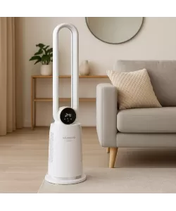 Ventilator Turn Digital cu Telecomanda HAUSBERG HB-5957AB, 65W, 12 Viteze, Temporizator, Ioni negativi, Oscilatie, LED, 4 Programe, Alb Ventilator Turn Digital cu Telecomanda HAUSBERG HB-5957AB, 65W, 12 Viteze, Temporizator, Ioni negativi, Oscilatie, LED, 4 Programe, Alb