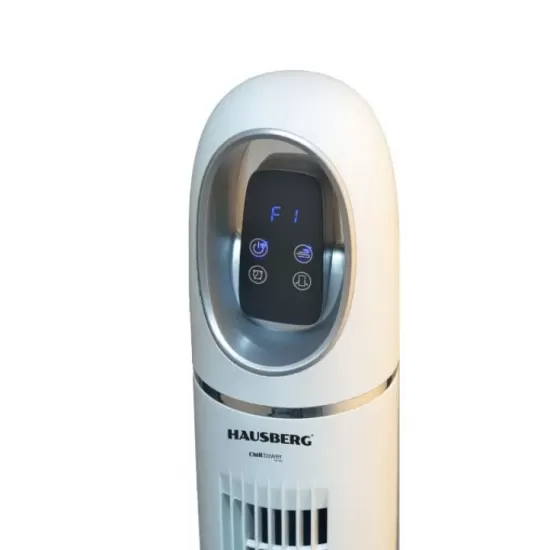 Ventilator Turn Digital cu Telecomanda HAUSBERG HB-5958AB, 55W, 45 Inch, LED, Temporizator, Oscilatie, Maner de transport, Alb Ventilator Turn Digital cu Telecomanda HAUSBERG HB-5958AB, 55W, 45 Inch, LED, Temporizator, Oscilatie, Maner de transport, Alb