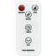 Ventilator Turn Digital cu Telecomanda HAUSBERG HB-5958AB, 55W, 45 Inch, LED, Temporizator, Oscilatie, Maner de transport, Alb
