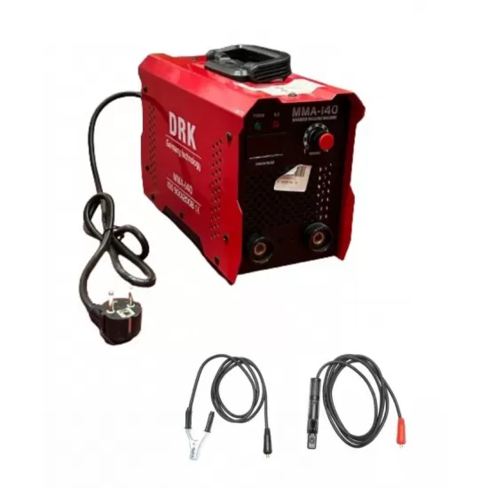 Aparat Sudura Invertor DRK, Model MMA-140 + Set Cabluri 25mmpx 2 M, pentru Invertor Sudura Aparat Sudura Invertor DRK, Model MMA-140 + Set Cabluri 25mmpx 2 M, pentru Invertor Sudura