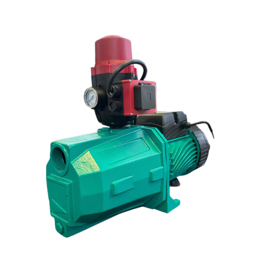 Pompa Hidrofor DRK, Model JET200, 1.5kW, Debit 130l/min + Presostat Electronic DRK cu priza, Model PC-13AB