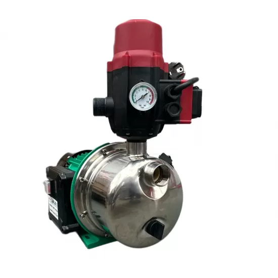 Pompa suprafata DRK JET1000LS-1 inox + Presostat Electronic DRK cu priza, Model PC-13AB Pompa suprafata DRK JET1000LS-1 inox + Presostat Electronic DRK cu priza, Model PC-13AB