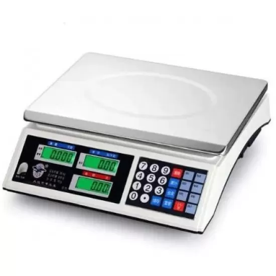 Cantar Electronic Digital Comercial 40KG, Afisaj LCD, Otel Inoxidabil Cantar Electronic Digital Comercial 40KG, Afisaj LCD, Otel Inoxidabil