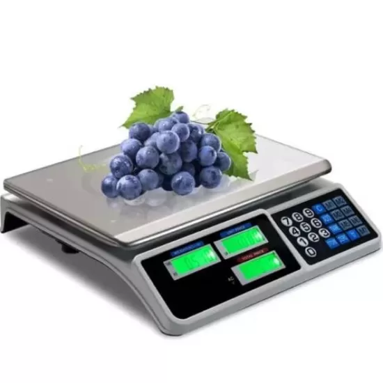 Cantar Electronic Digital Comercial 40KG, Afisaj LCD, Otel Inoxidabil Cantar Electronic Digital Comercial 40KG, Afisaj LCD, Otel Inoxidabil