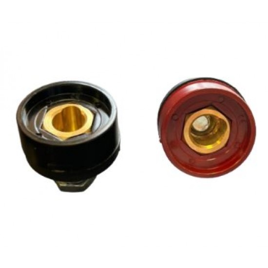 Set Cabluri 25mmpx 2 M, 9 mm, pentru Invertor Sudura + Set Cuple “MAMA” Invertor Sudura 9 mm + Set Cuple “TATA” Invertor Sudura 9 mm