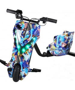 Tricicletă Electrică Drift pentru Copiii- Design Tematic SUA