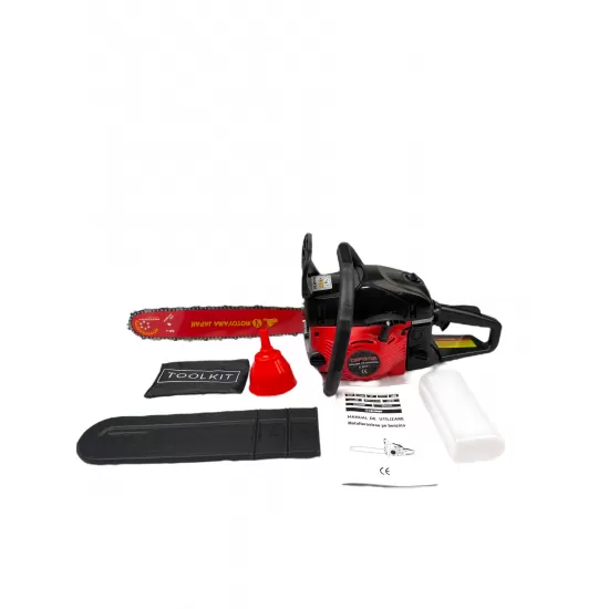Drujba pe benzina 8.5 CP, Lama 40 cm (16"), Kit complet accesorii, Motor 2T