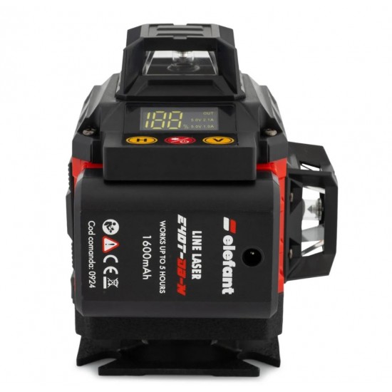 Nivela Laser 4D ELEFANT E4DT-DB-M 3D – 3 x 360° (12 linii), 4D – 4 x 360° (16 linii)