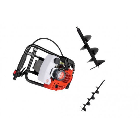 Motoburghiu foreza pamant, DDT 6 CP cu burghiu de 150 si 300 x 800 mm