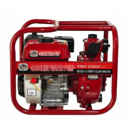Motopompa pe Benzina German Meister, 7.5 CP, 3 Iesiri, 2" & 1-1/4", Adancime Aspiratie 8 metri Motopompa pe Benzina German Meister, 7.5 CP, 3 Iesiri, 2" & 1-1/4", Adancime Aspiratie 8 metri
