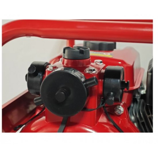 Motopompa pe Benzina German Meister, 7.5 CP, 3 Iesiri, 2" & 1-1/4", Adancime Aspiratie 8 metri