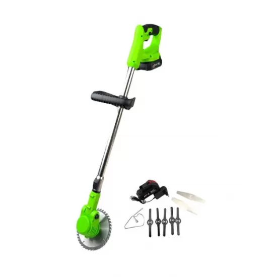Trimmer electric multifunctional fara fir 48V, cu set de accesorii pentru taiere si intretinere gazon si arbusti Trimmer electric multifunctional fara fir 48V, cu set de accesorii pentru taiere si intretinere gazon si arbusti