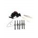 Trimmer electric multifunctional fara fir 48V, cu set de accesorii pentru taiere si intretinere gazon si arbusti