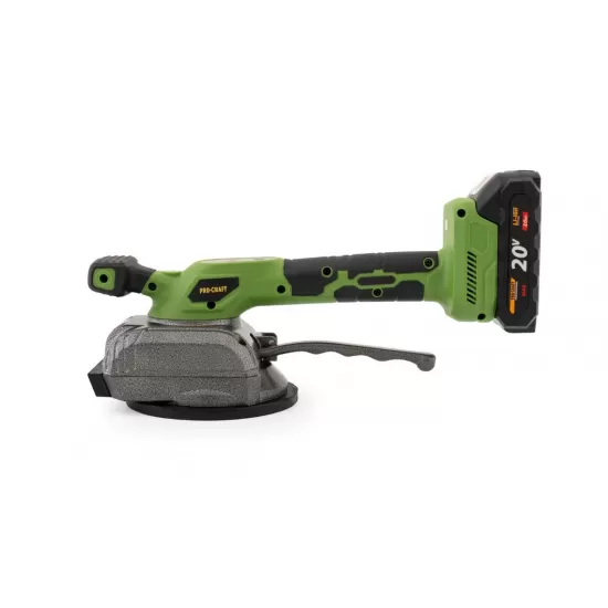 Ventuza pentru gresie pe acumulator PROCRAFT PTM20 1 x acumulator 20V/2Ah, 15.000 vibratii/min Ventuza pentru gresie pe acumulator PROCRAFT PTM20 1 x acumulator 20V/2Ah, 15.000 vibratii/min
