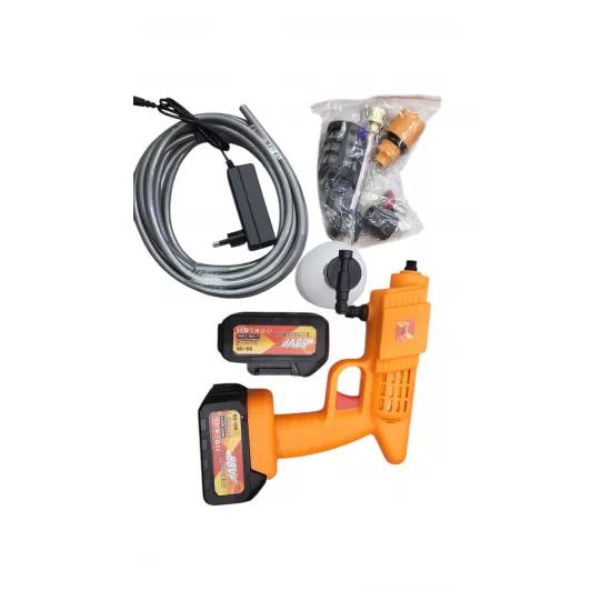Aparat portabil de spalat cu presiune, fara fir, cu 2 acumulatori Li-Ion 88V Aparat portabil de spalat cu presiune, fara fir, cu 2 acumulatori Li-Ion 88V