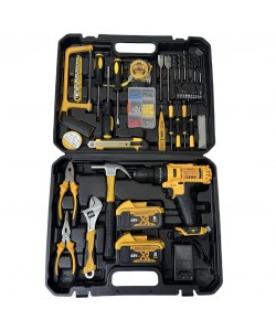 Masina de gaurit si insurubat URAL 1663, 100 piese, 48V, 8Ah cu 2 acumulatori si incarcator