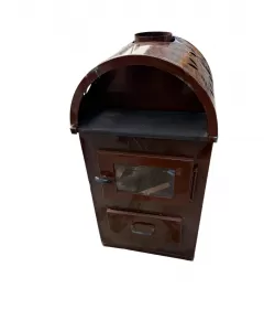 Semineu emailat cu arcada, culoare maro, putere 7 Kw, Evotools -RESIGILAT