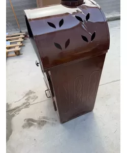 Semineu emailat cu arcada, culoare maro, putere 7 Kw, Evotools -RESIGILAT Semineu emailat cu arcada, culoare maro, putere 7 Kw, Evotools -RESIGILAT