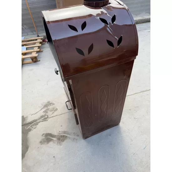 Semineu emailat cu arcada, culoare maro, putere 7 Kw, Evotools -RESIGILAT Semineu emailat cu arcada, culoare maro, putere 7 Kw, Evotools -RESIGILAT