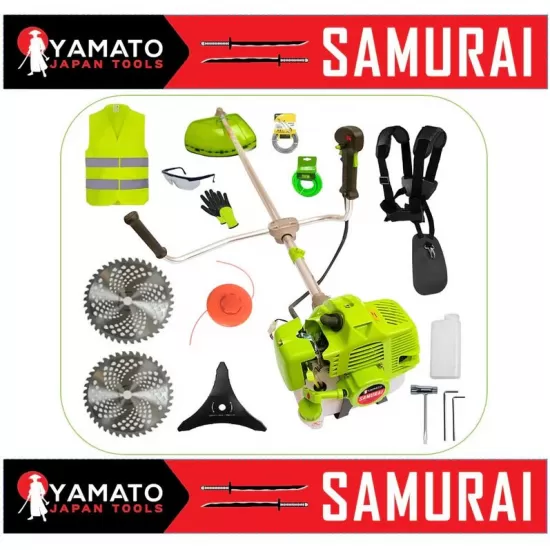SET Motocoasa YAMATO SAMURAi 6.57CP, 9000Rpm, 2 x Discuri Vidia, EXTRA Accesorii SET Motocoasa YAMATO SAMURAi 6.57CP, 9000Rpm, 2 x Discuri Vidia, EXTRA Accesorii