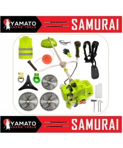 SET Motocoasa YAMATO SAMURAi 6.57CP, 9000Rpm, 3 x Discuri Vidia, EXTRA Accesorii SET Motocoasa YAMATO SAMURAi 6.57CP, 9000Rpm, 3 x Discuri Vidia, EXTRA Accesorii