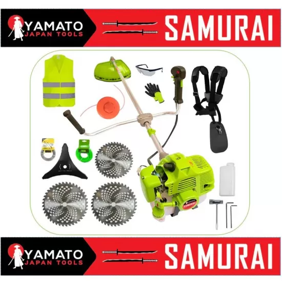 SET Motocoasa YAMATO SAMURAi 6.57CP, 9000Rpm, 3 x Discuri Vidia, EXTRA Accesorii SET Motocoasa YAMATO SAMURAi 6.57CP, 9000Rpm, 3 x Discuri Vidia, EXTRA Accesorii