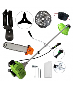 Motocoasa NUOVO-VRD Green Fuel-Efficient 3.4CP, Disc Vidia, Disc Stea, accesorii incluse + CAP DRUJBA