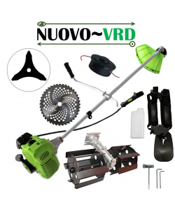 Motocoasa NUOVO-VRD Green Fuel-Efficient 3.4CP, Disc Vidia, Disc Stea, accesorii incluse + PRASITOARE