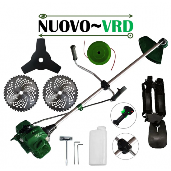 Motocositoare pe benzina NUOVO-VRD VERDE 6CP, 2xDisc Vidia, Disc Stea, accesorii incluse