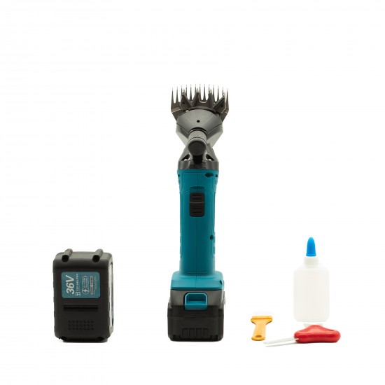 Masina de Tuns Oi Top Helper, 2 Acumulatori, 36V 10Ah, 2400rpm, variator viteza