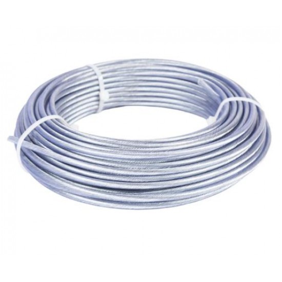 Cablu otel zincat Micul Fermier, plastifiat, diametru 2-3.5mm, lungime 25m