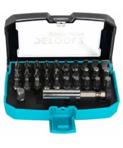Set biti Detoolz, 32 de piese, cu prelungitor magnetic, material Cr-V Set biti Detoolz, 32 de piese, cu prelungitor magnetic, material Cr-V