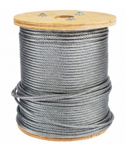 Tambur cablu otel zincat Micul Fermier, diametru 3mm, lungime 100m