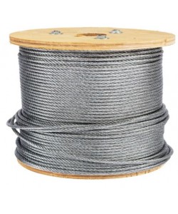 Tambur cablu otel zincat Micul Fermier, diametru 5mm, lungime 100m