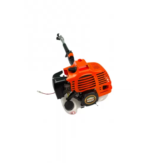 Motocoasa pe benzina 5 în 1 German Meister, Tijă Prelungitoare, Motocoasă, Trimmer, Cap drujba și Foarfecă pentru Gard Viu