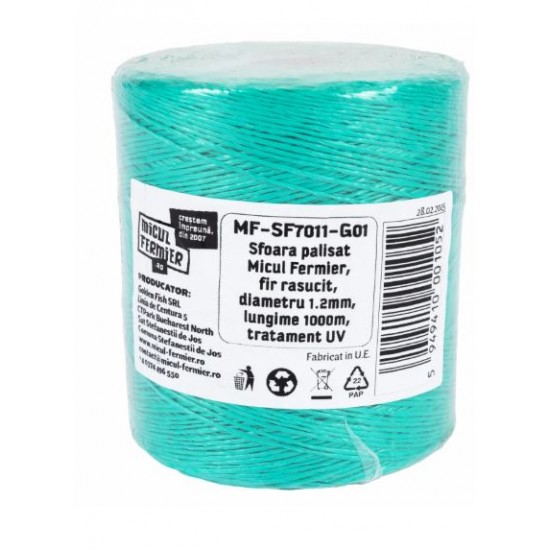 Sfoara palisat Micul Fermier, fir rasucit, diametru 1.2mm, lungime 1000m, tratament UV
