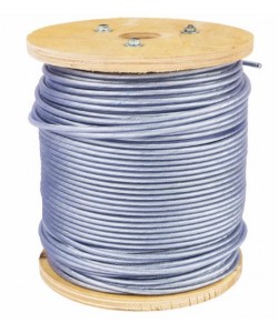 Tambur cablu otel zincat Micul Fermier, plastifiat, diametru 2-3.5mm, lungime 100m