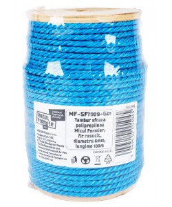 Tambur sfoara polipropilena Micul Fermier, fir rasucit, diametru 6mm, lungime 100m