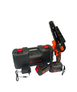 Mini drujba cu Lant Portabil Daolong 24V – Kit Complet 2 Baterii +Incarcator + Geanta