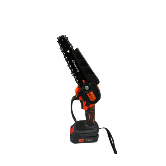 Mini drujba cu Lant Portabil Daolong 24V – Kit Complet 2 Baterii +Incarcator + Geanta