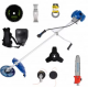 Motocoasa benzina Craft Tech 5800 Profi, 11 Accesorii, 5.8 CP, 4.3 kW, motor 2 timpi, functie Easy Start, albastru