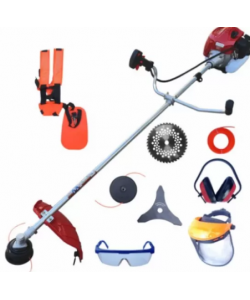 Motocoasa benzina Craft Tech 6100 Ultra, 8 Accesorii, 6 CP, 4.5kW, motor 2 timpi, functie Easy Start, Rosu