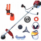 Motocoasa benzina Craft Tech 6100 Ultra, 8 Accesorii, 6 CP, 4.5kW, motor 2 timpi, functie Easy Start, Rosu