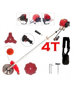 Motocoasa CRAFT TEC T5600 PROFI, 7.5CP, 4 timpi, 62cc, tambur automat, disc 3 lame, disc 8 lame, disc vidia, ham profesional