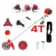 Motocoasa CRAFT TEC T5600 PROFI, 7.5CP, 4 timpi, 62cc, tambur automat, disc 3 lame, disc 8 lame, disc vidia, ham profesional
